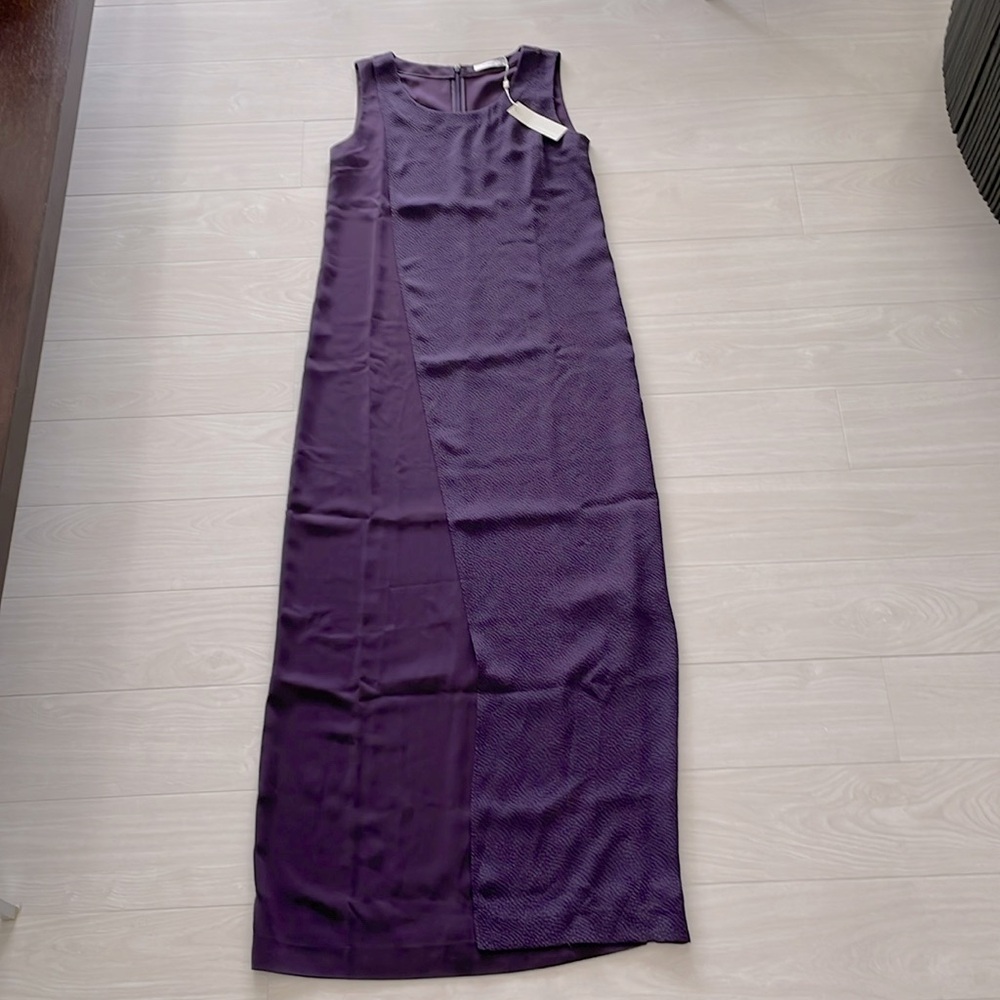 J. Lindeberg Plum Daniella Stretch Drape Dress - Picture 2 of 16